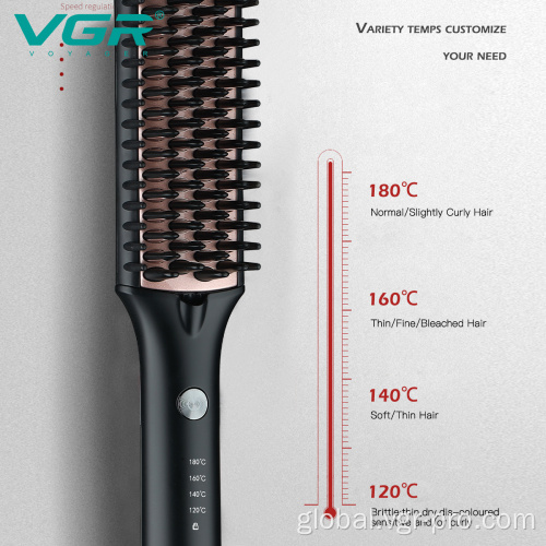 Hair Straightener VGR V-590 Electric Professional Hair Straightener Brush Factory